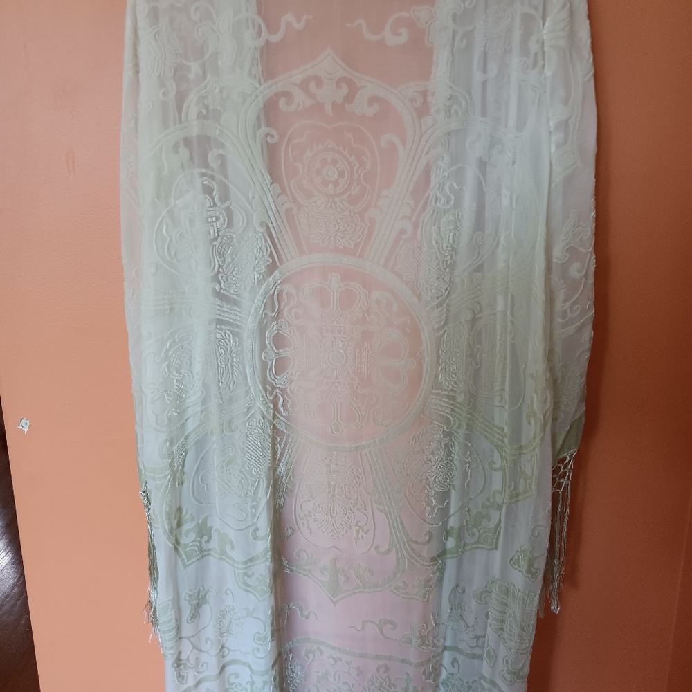 Mint Green Kimono - Picture 5 of 6